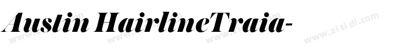 Austin HairlineTraia字体转换
